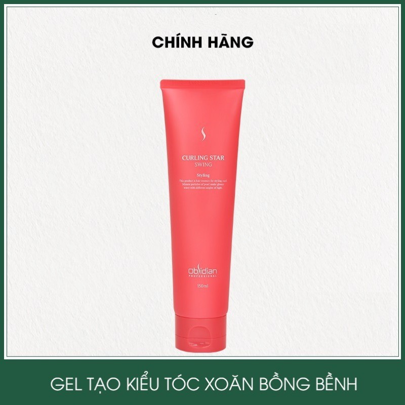 Gel giữ nếp tóc uốn xoăn bồng bềnh Curling Star Swing Obsidian Hàn Quốc 150ml giá rẻ