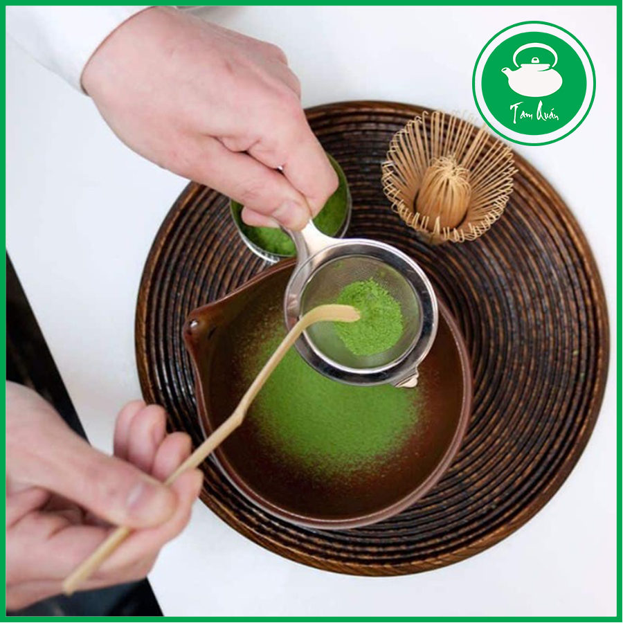 Muỗng tre múc matcha 18cm