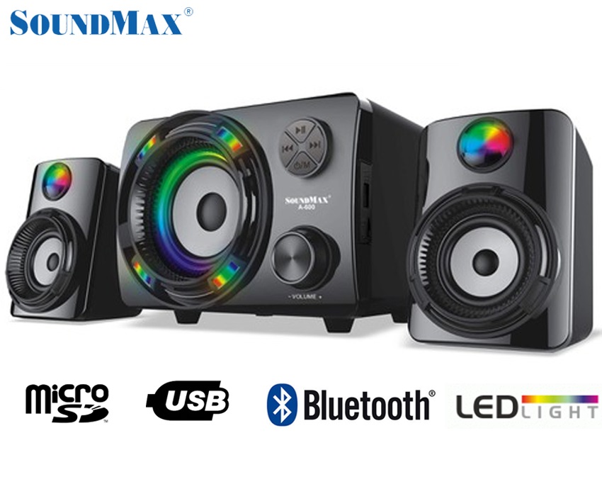 Loa vi tính soundmax a-600 2.1 / a600 hỗ trợ bluetooth - hàng chính hãng