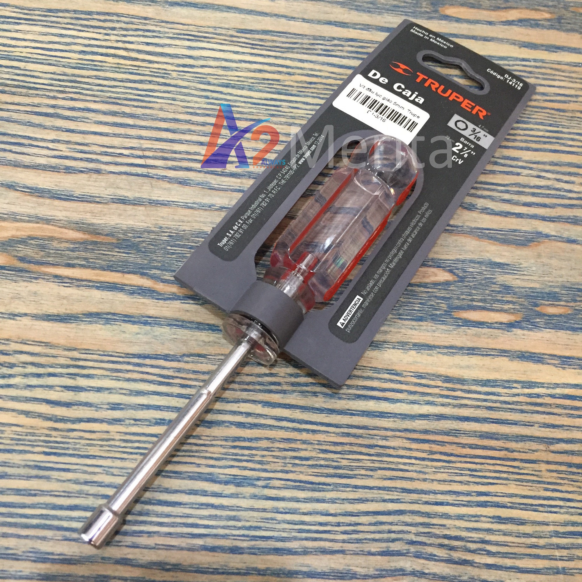 Tuốc nơ vít đầu lục giác 4.7mm truper 14119