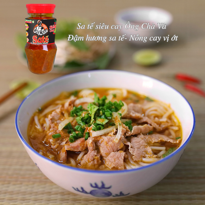 [Combo 3 Hủ] 3 Hủ Sa Tế Siêu Cay Ông Chà Và 90gr ( Extra Hot Satay Sauce)