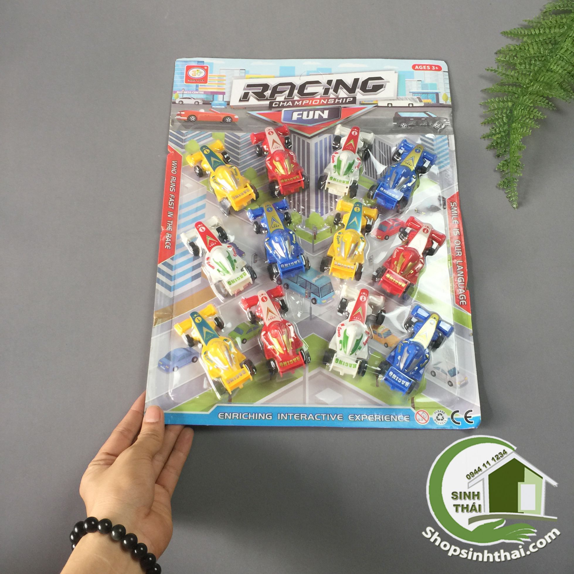 [HCM]Vỉ xe đua 12 chiếc (29 x 38cm)