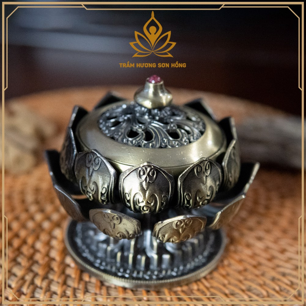 Lư xông trầm sen nhỏ - Lư đốt trầm