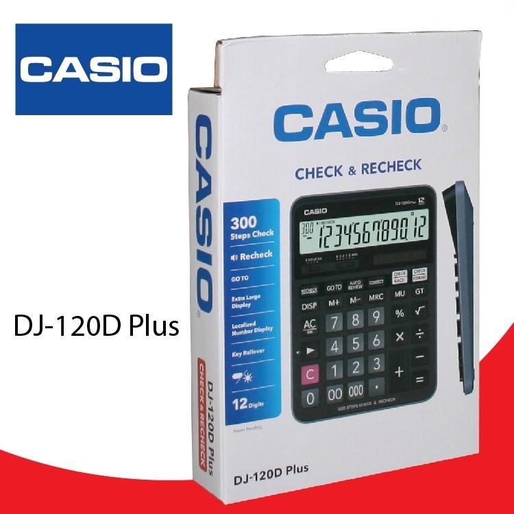 Máy tính Casio DJ-120D Plus - Chính Hãng Bitex, Bảo hành 7 năm