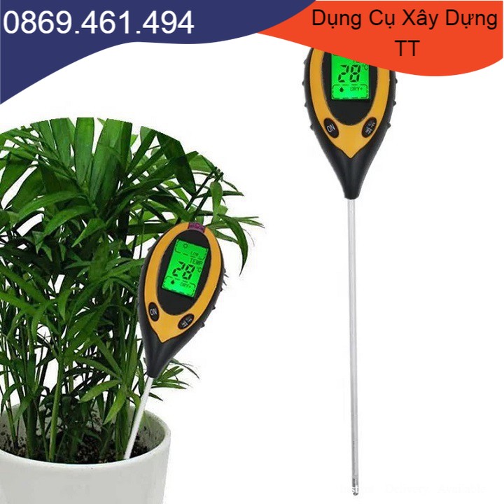 Máy Đo Độ Ẩm, Đo PH,  Ánh Sáng Đất Canh Tác