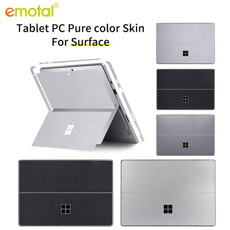 Solid color vinyl Sticker for Microsoft Surface Pro 7/6/5/4/3 8/9 Surface pro X GO 2 Back Cover Body Decal Skin Protector