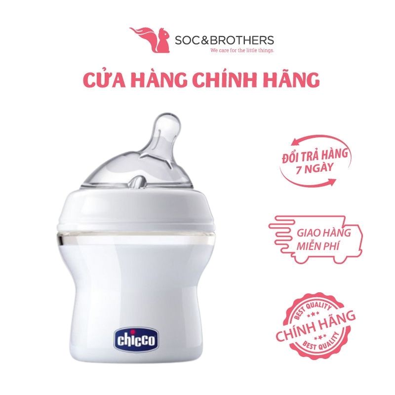 Bình Sữa Núm Nghiêng Pisa Natural Feeling 0M+ Chicco 150Ml