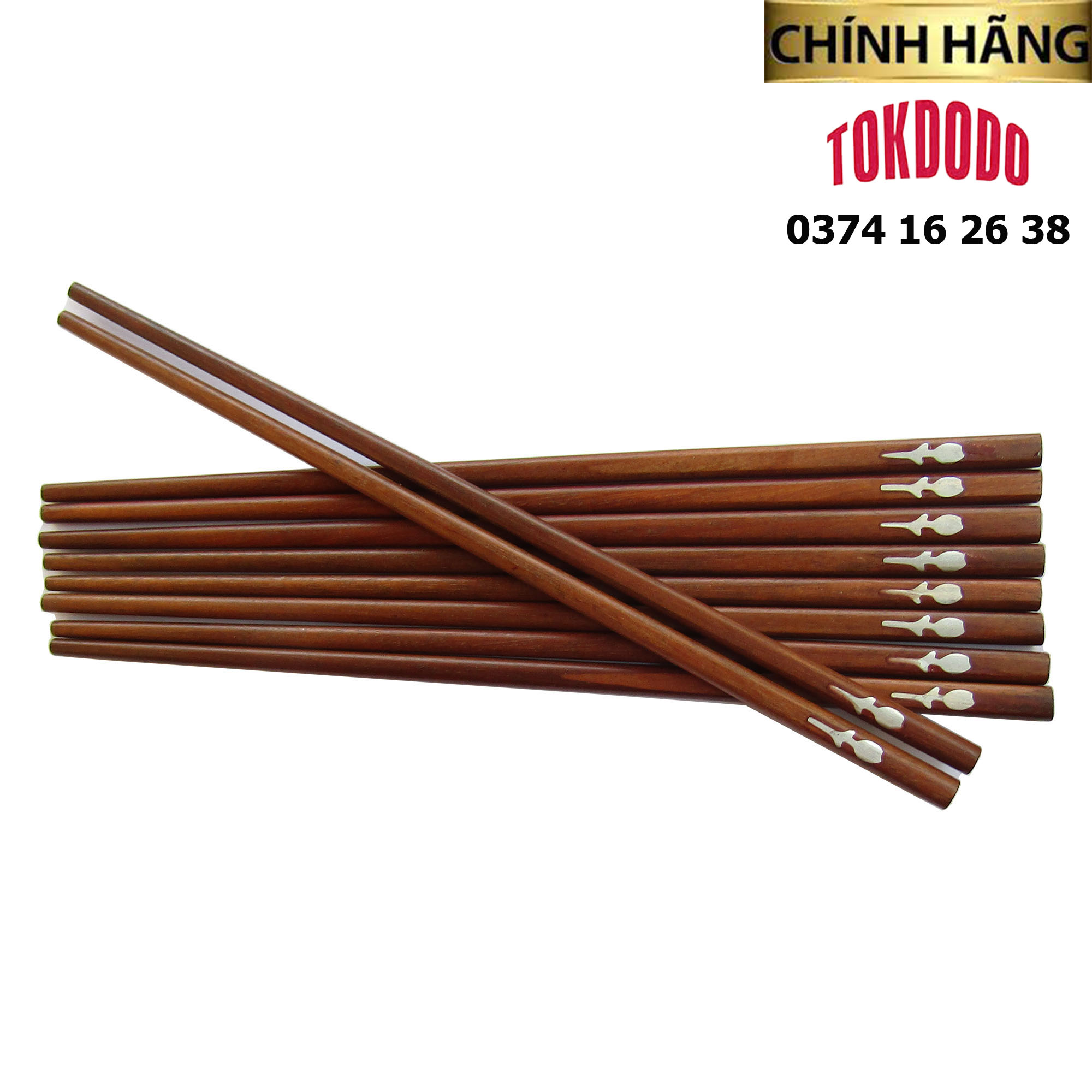 Bộ 10 Đôi Đũa Gỗ Cao Cấp TOKDODO