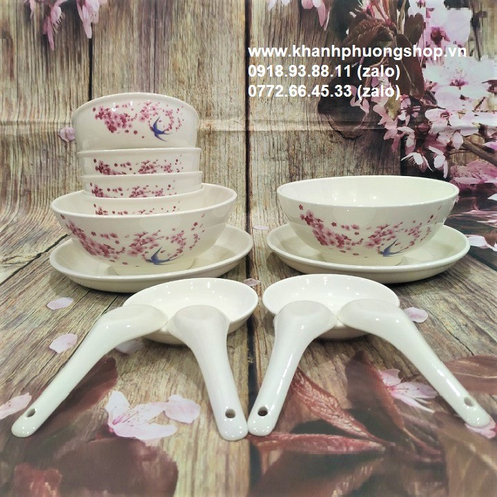 [HCM]bộ chén tô dĩa sứ - bộ chén tô dĩa sứ