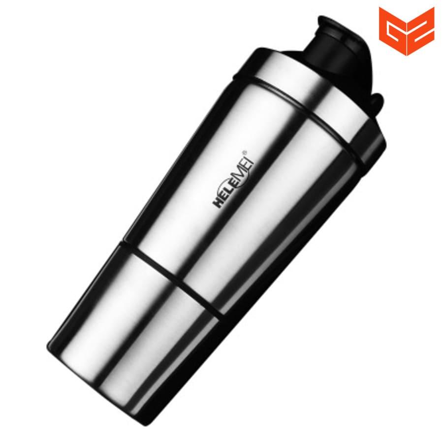 Bình nước tập Gym thể thao - Bình lắc inox