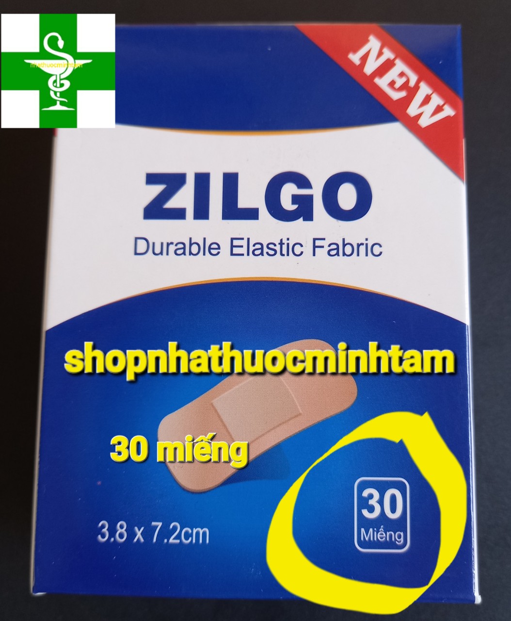 BĂNG KEO CÁ NHÂN LOẠI BẢNG LỚN ( 1 HỘP 30 MIẾNG )