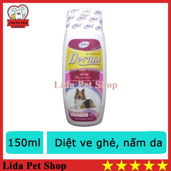 HN- Sữa tắm diệt ve ghẻ nấm da cho chó mèo - Bio Derma 150ml - Lida Pet Shop