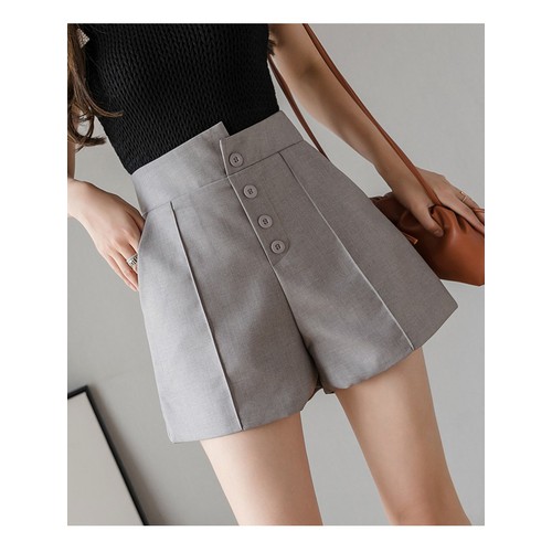 Quần short nữ lưng cao cạp lệch