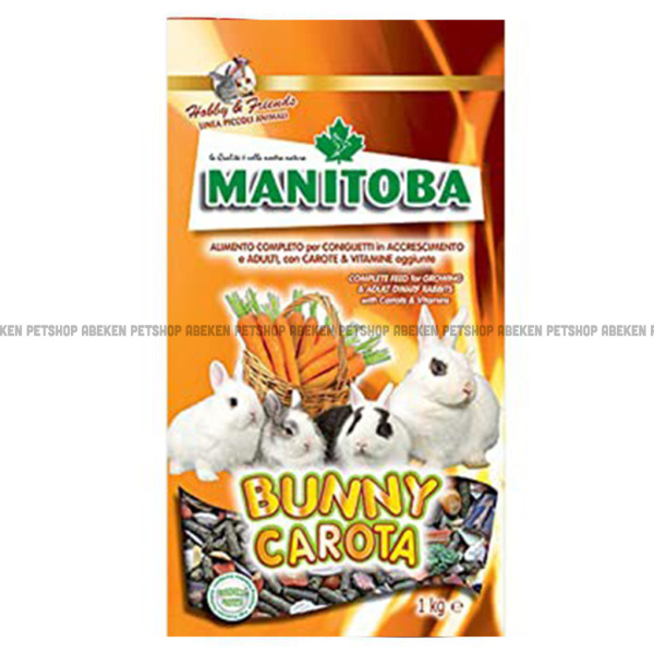 ✨FREESHIP✨ Cỏ nén cà rốt Bunny MOBELLO Carota MANITOBA 1kg dành cho Thỏ mọi lứa tuổi