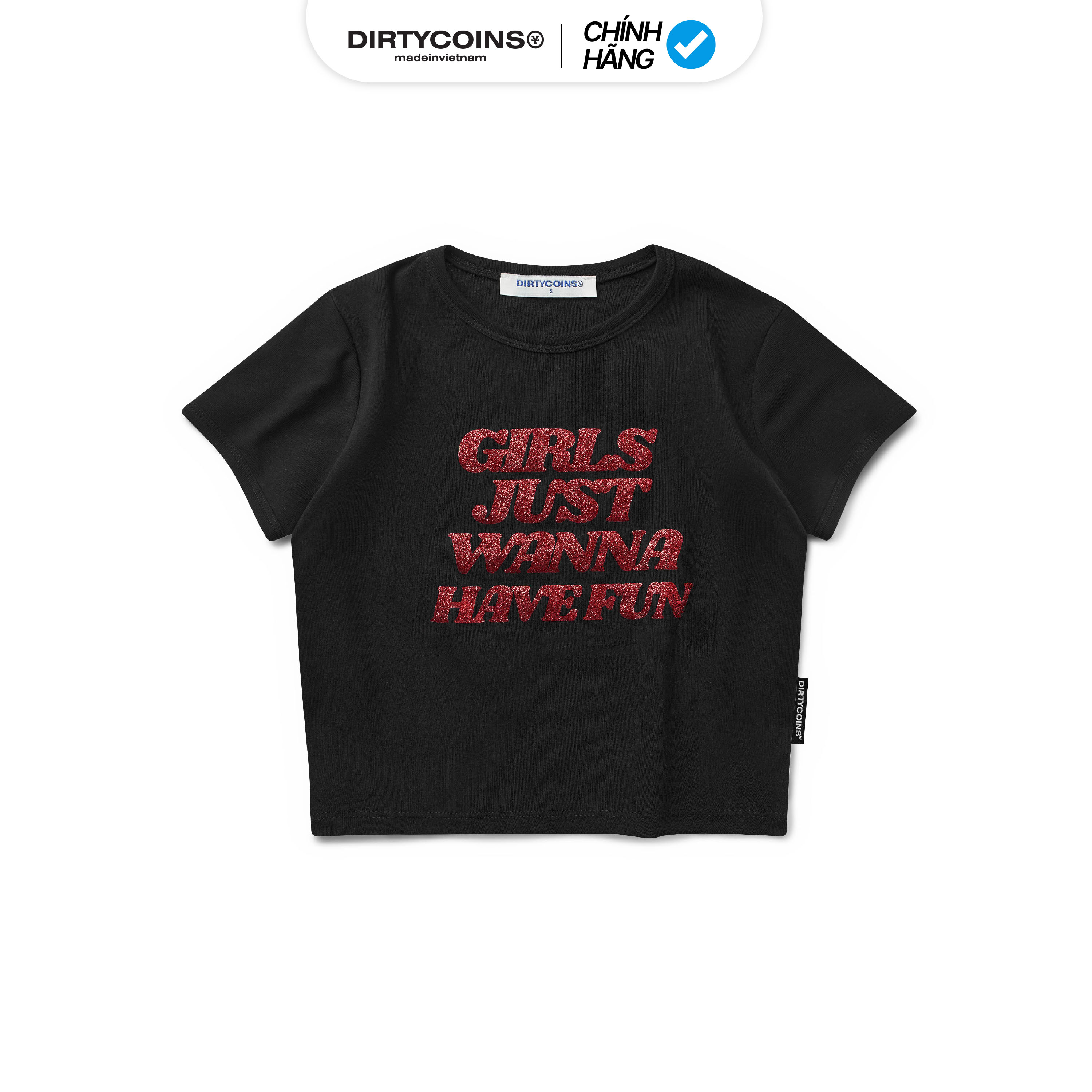 Áo DirtyCoins Have Fun Crop Top