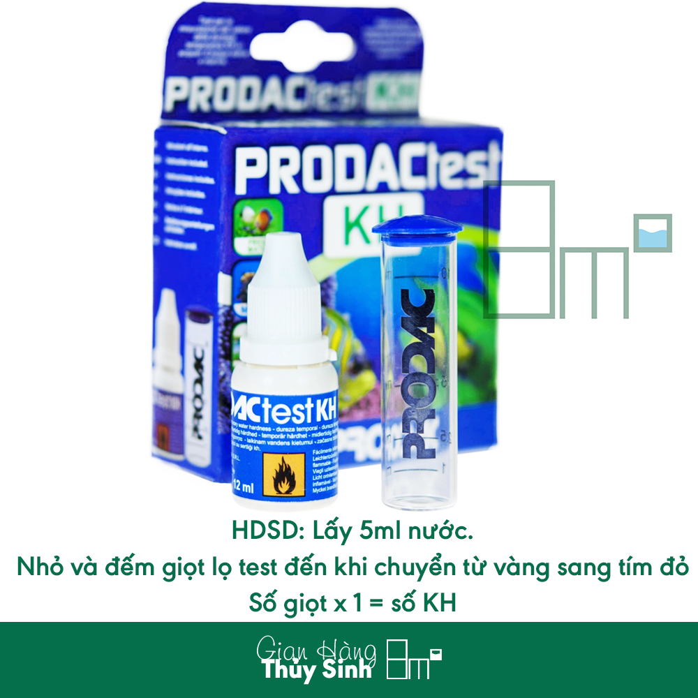 Test KH API | Đo Độ Kiềm Trong Nước Thủy Sinh, Nước Mặn | 8m2
