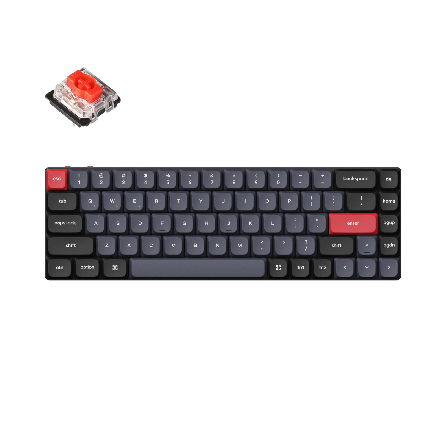 Bàn phím cơ không dây Keychron K7 Pro - Led RGB - Hotswap QMK/VIA - Low Profile Gateron Mechanical - Hàng chính hãng