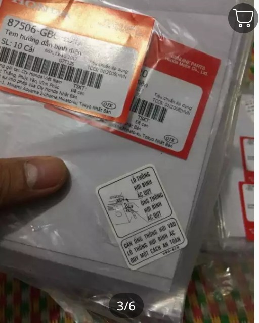 Tem thông số xe Dream Việt