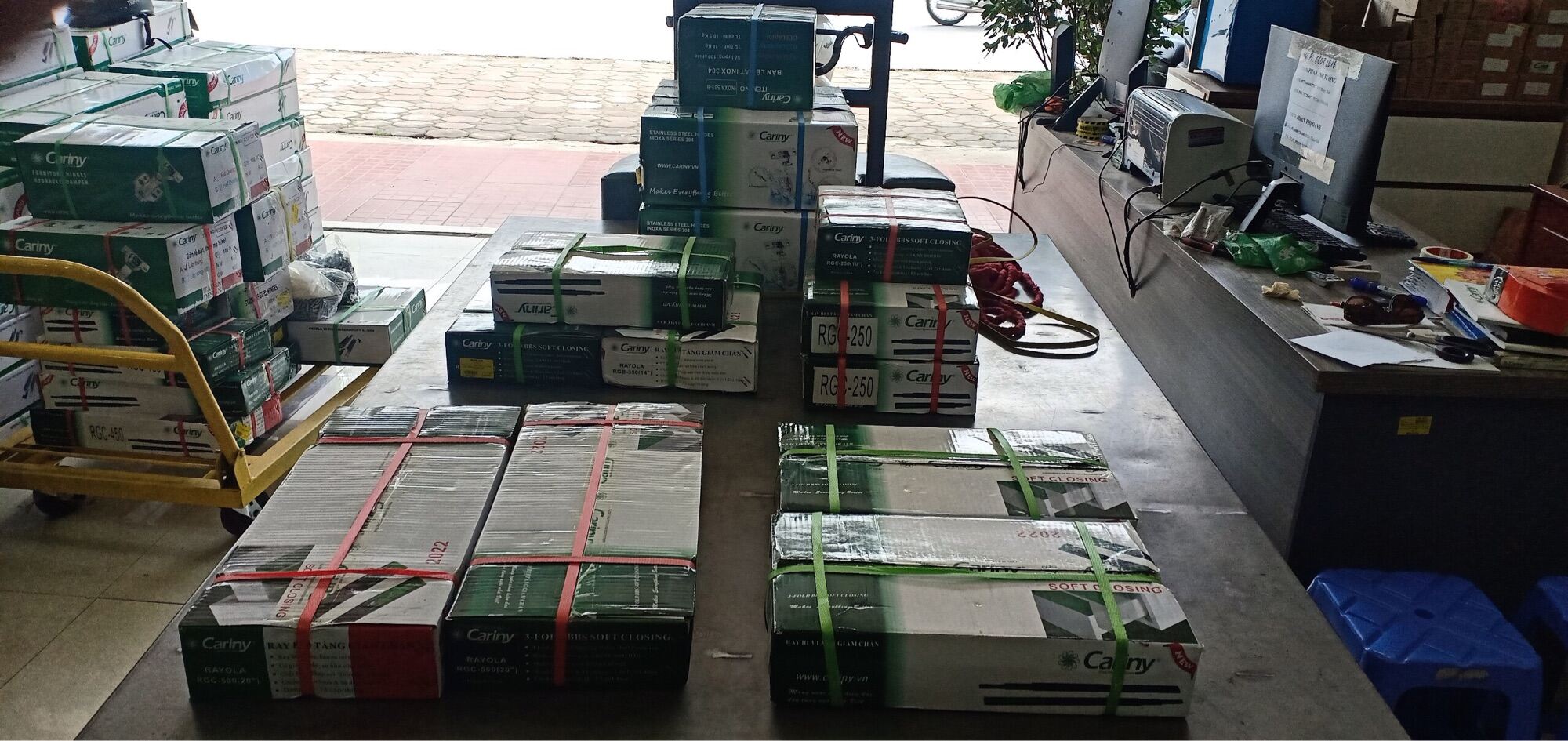 Bản lề thép C14, góc mở 110 độ