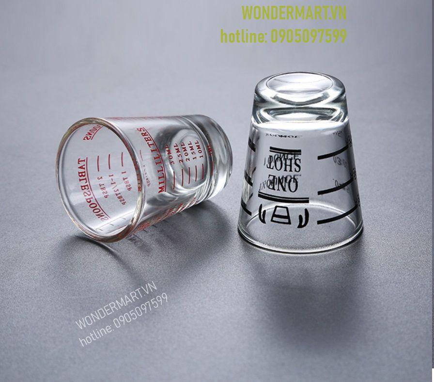 Ly đong chia vạch 45ml cho Bartender và Barista (2 cái)