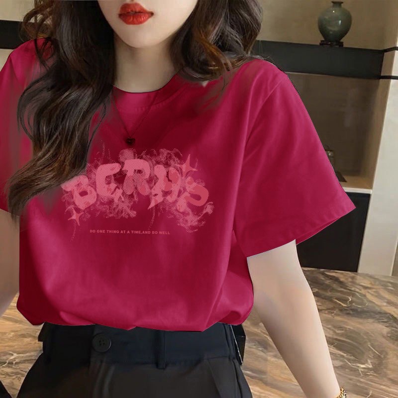 (New Model) T-Shirt with Bcrhp Print