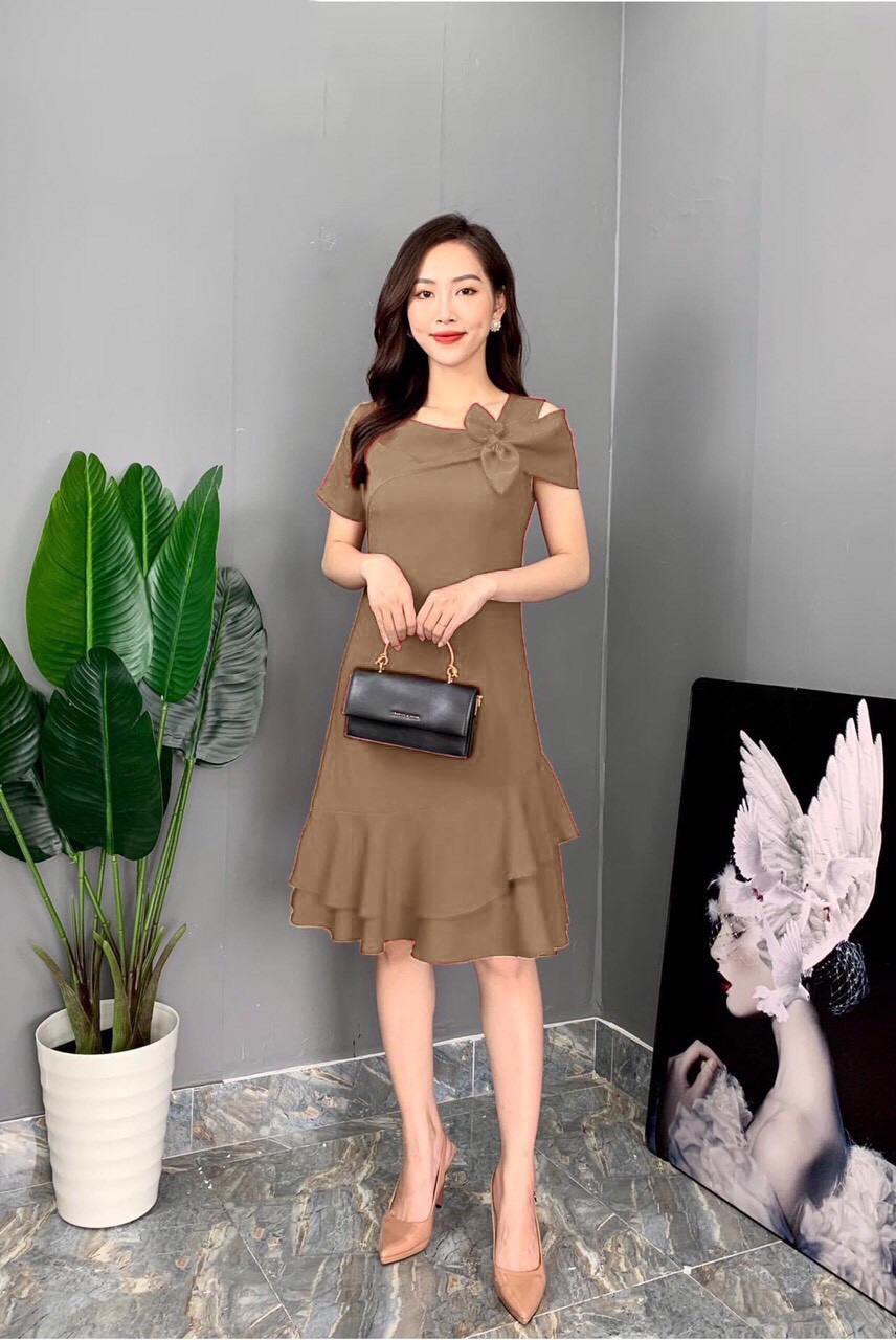 [HCM]đầm đuôi cá kèm hoa