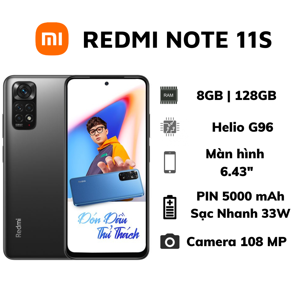 Điện Thoại Xiaomi Redmi Note 11S  8GB 128GB  Hàng Chính Hãng