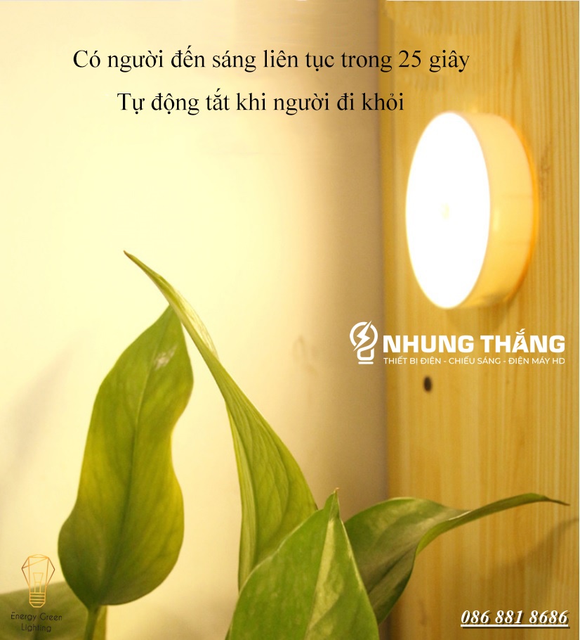 Đèn LED Cảm Biến Chuyển Động Thông Minh G11 - Dán Tường Dán Tủ Tháo Rời Di Động Pin Sạc Tích Điện Dễ Dàng - Có Video