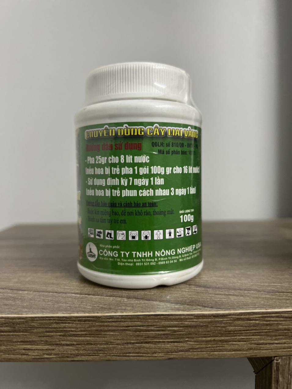 Phân bón Kích Hoa Mai Vàng (10-60-10) hũ 100g