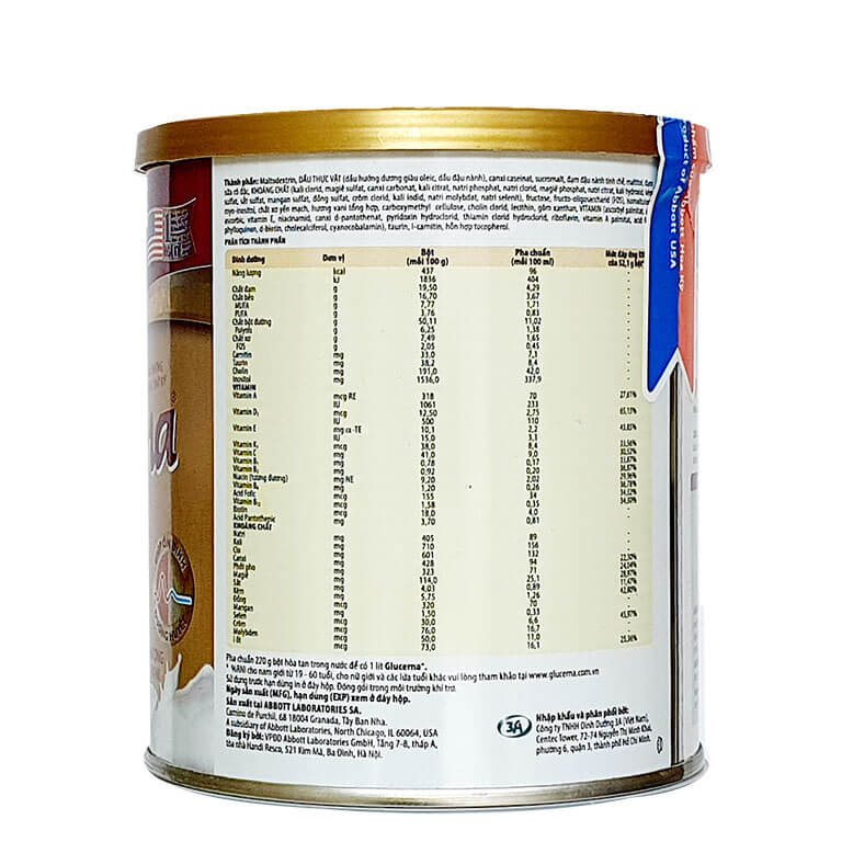 Sữa bột dành cho người tiểu đường Glucerna vani 400g