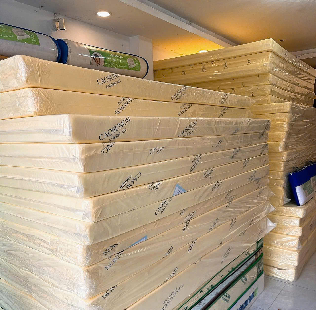 ( FREE SHIP HCM ) Nệm Cao Su Non American - Nệm Cao Su Thoáng Mát, Đàn Hồi Cao NHiều Kích Thước
