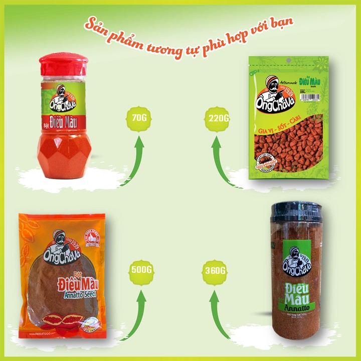 Ong Cha Va Annatto Powder 360g