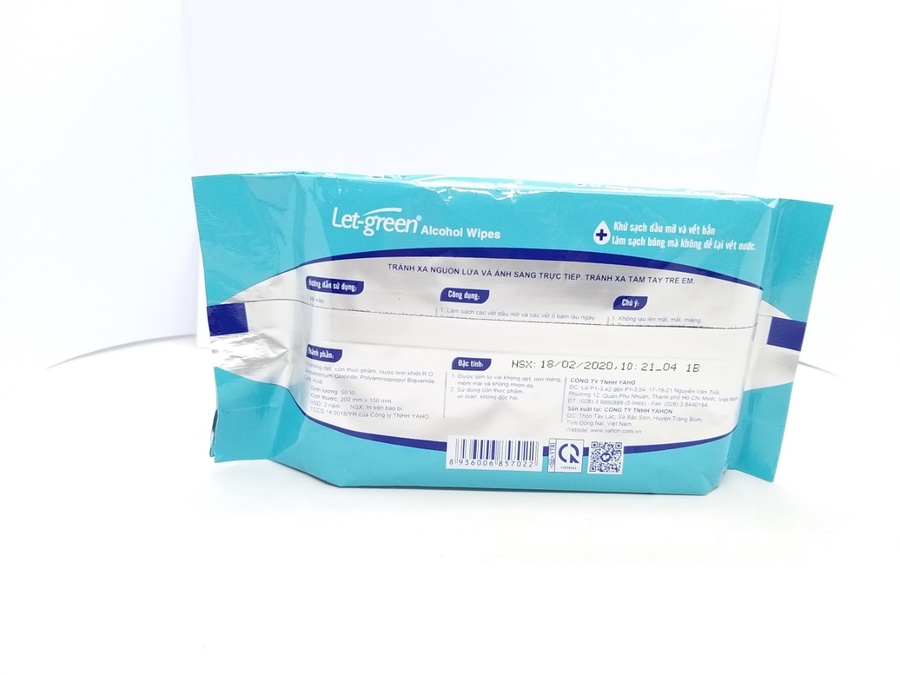 Khăn ướt cồn Let-green