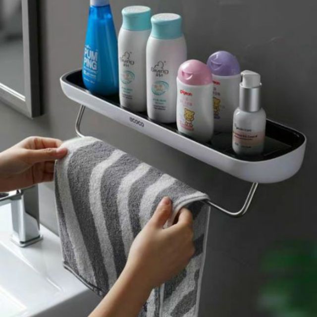 Kệ để đồ nhà tắm không có móc treo khăn ecoco E1923 ( màu ngẫu nhiên )