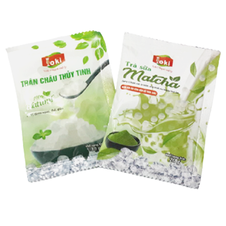 [HCM]Trà sữa Matcha trân châu thủy tinh Yoki 400g