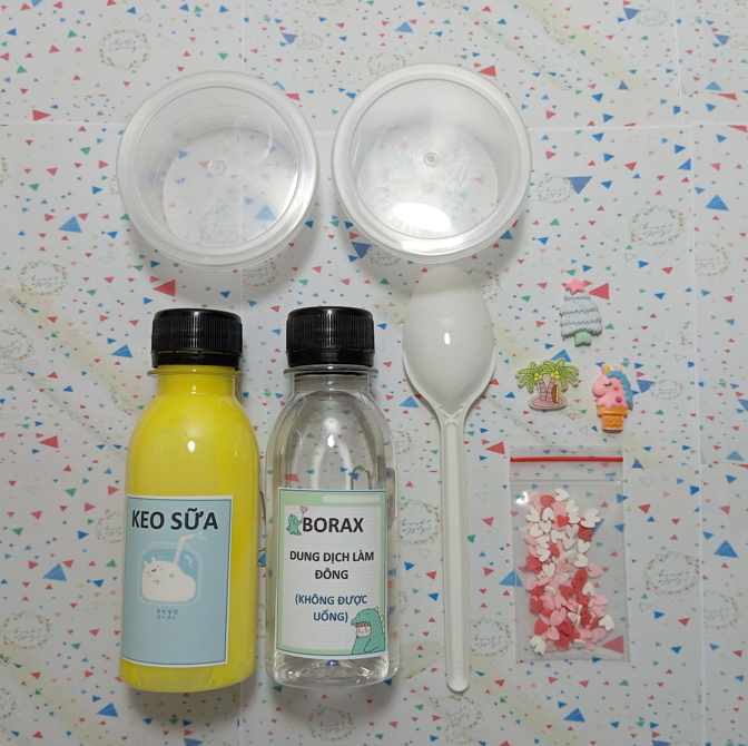 (BK10) KIT LÀM SLIME BASIC - DỤNG CỤ LÀM SLIME CƠ BẢN, AN TOÀN, ĐƠN GIẢN