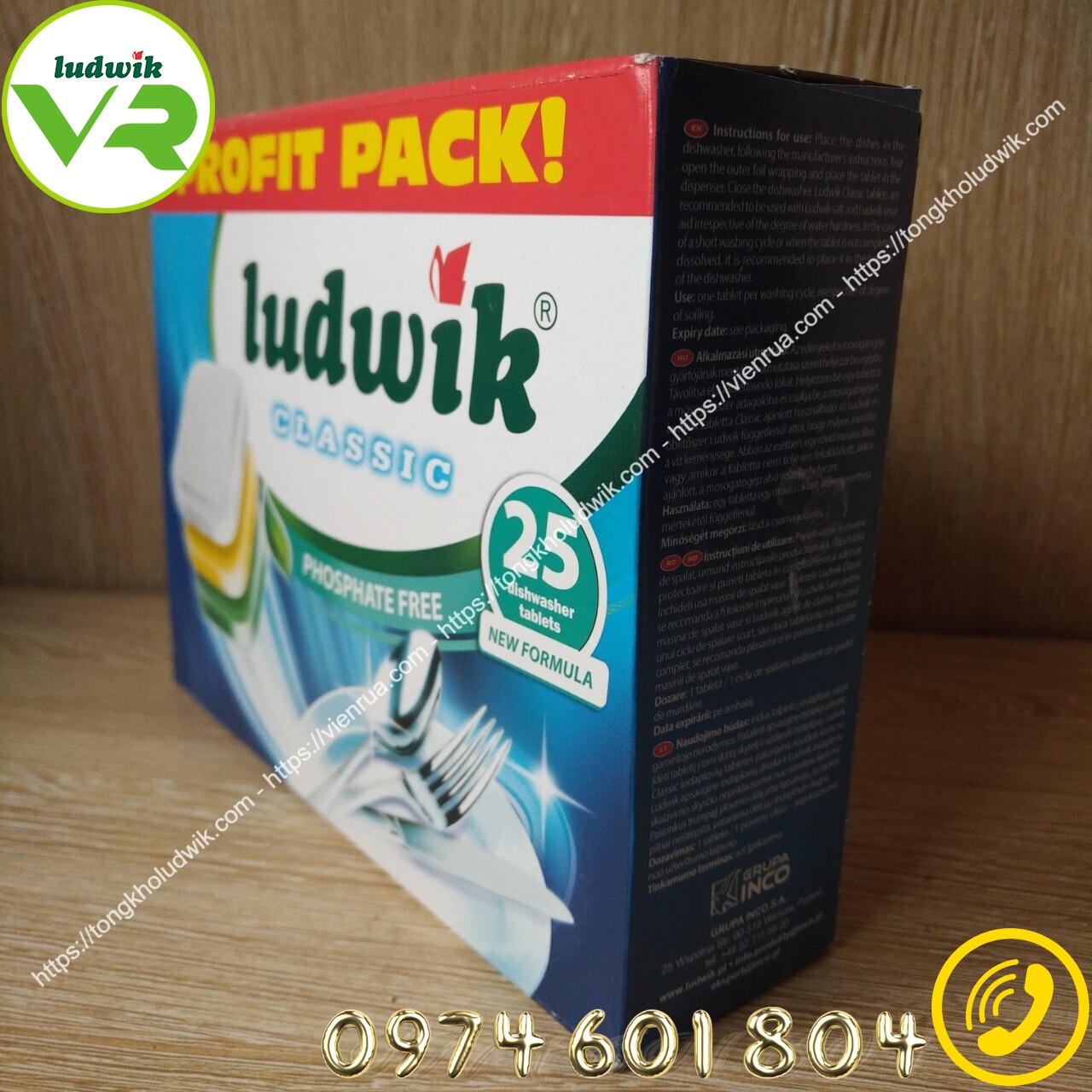 Viên rửa bát Ludwik Classic – Hộp 25 viên