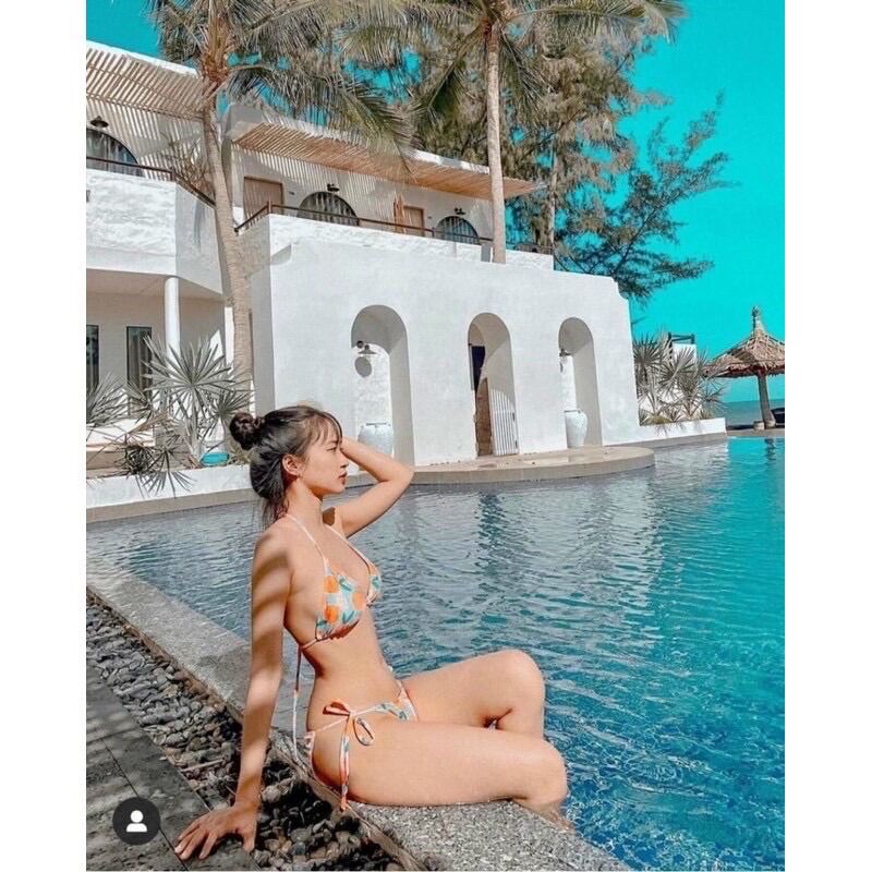 Bikini 2 mảnh trái cam summer chất đẹp.