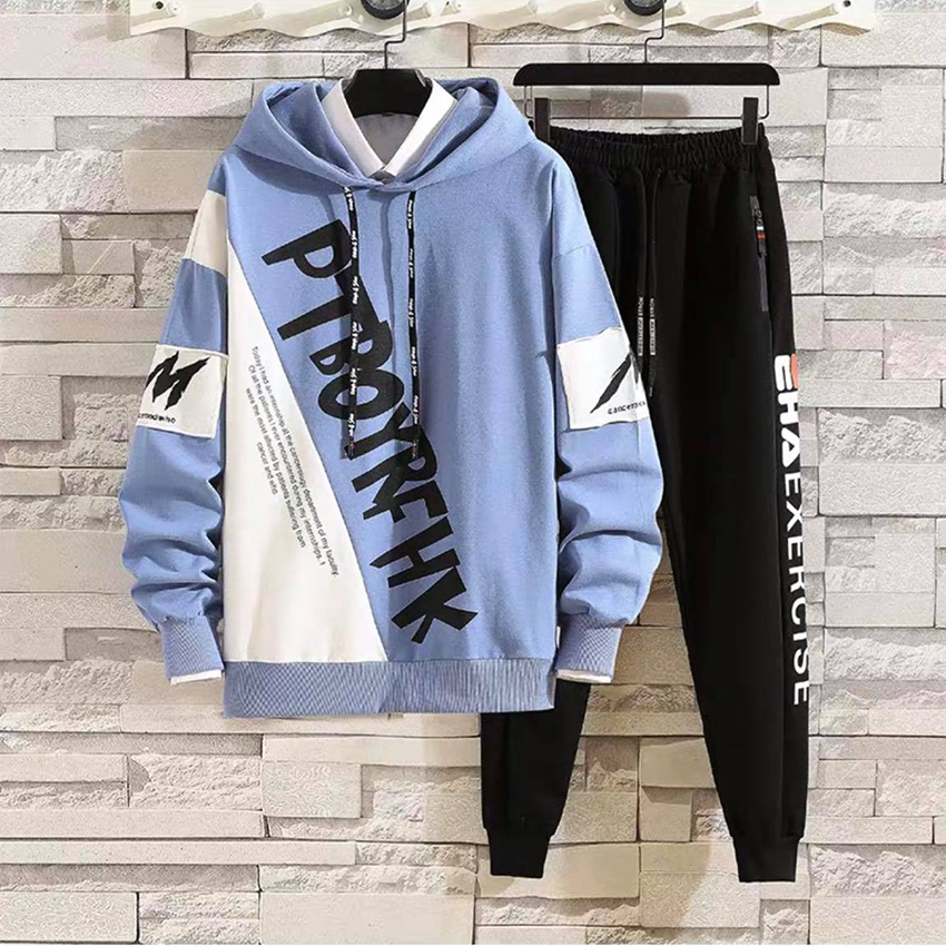 Bộ Đồ Nỉ Nam Áo Hoodies PTBOYRFHK Kết Hợp Quần Jogger Viền Chữ Trẻ Trung Thời Trang FORYOU SET NAM 90000146
