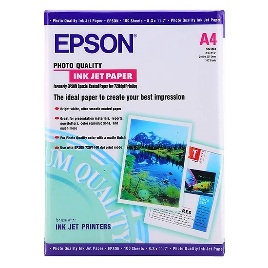 Tập 100 tờ giấy in màu epson đl130gsm