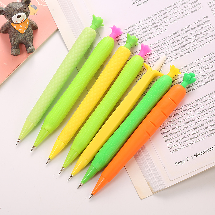Bút chì bấm cà rốt siêu xinh rose case