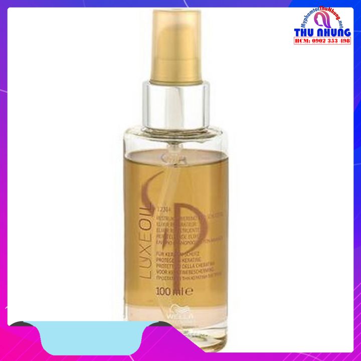 [HCM]TINH DẦU ARGAN KERATIN SP WELLA LUXE OIL CAO CẤP DƯỠNG TÓC KHÔ HƯ TỔN NẶNG 100ML