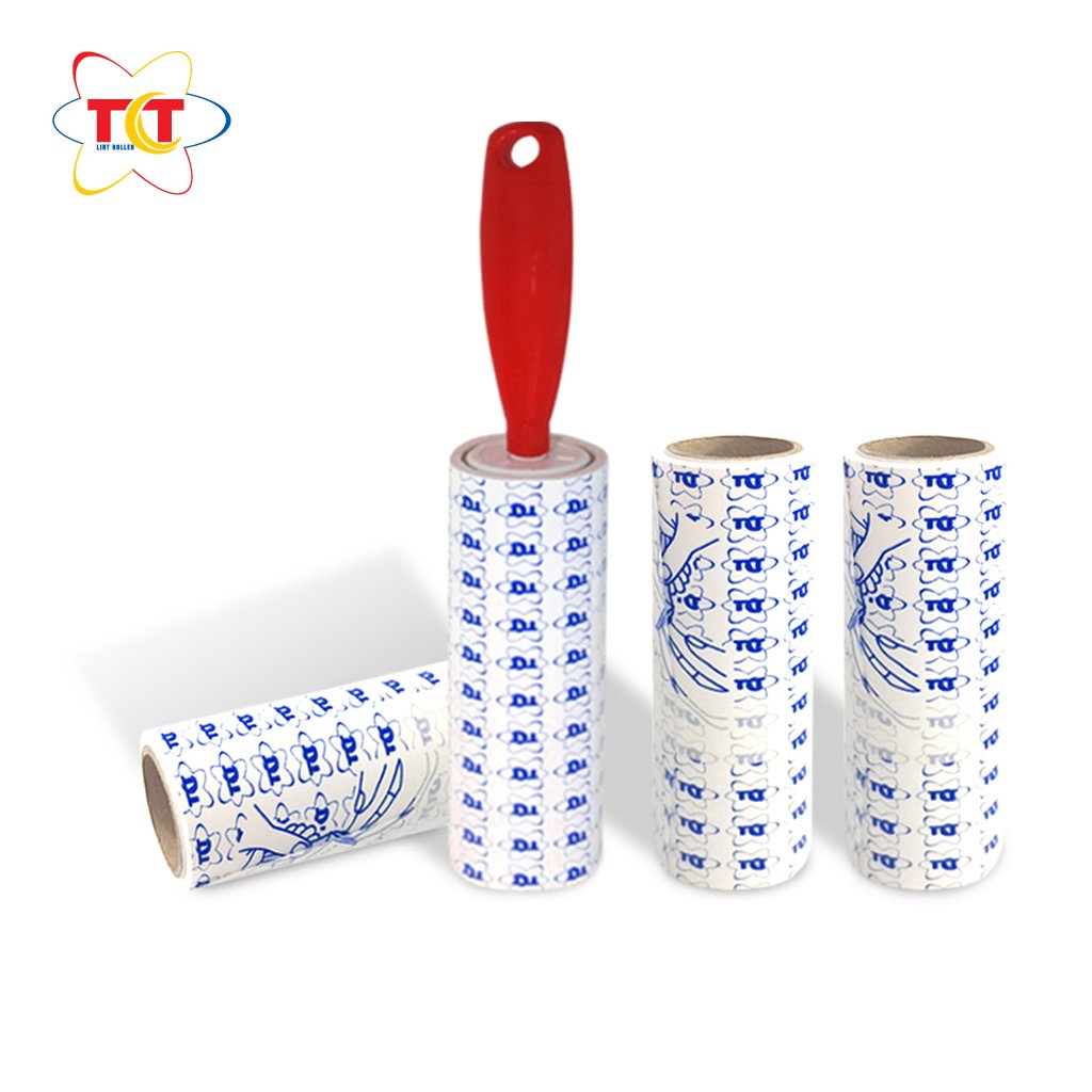 CÂY LĂN BỤI TCT 2460 (gồm 1 cán nhựa 10cm và 1 lõi giấy 10cm, 60 lớp)