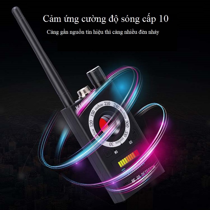 Máy phát hiện định vị, máy nghe lén, camera quay lén K18