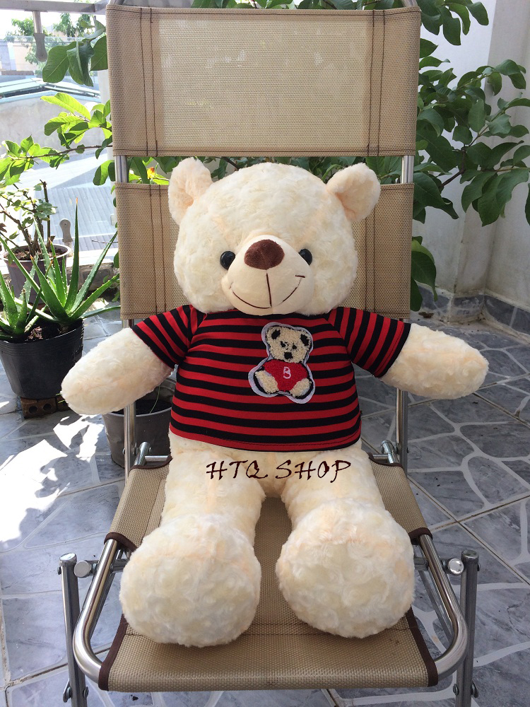 Gấu Bông Teddy Cao Cấp Hàng Vnxk Size S(Kem)