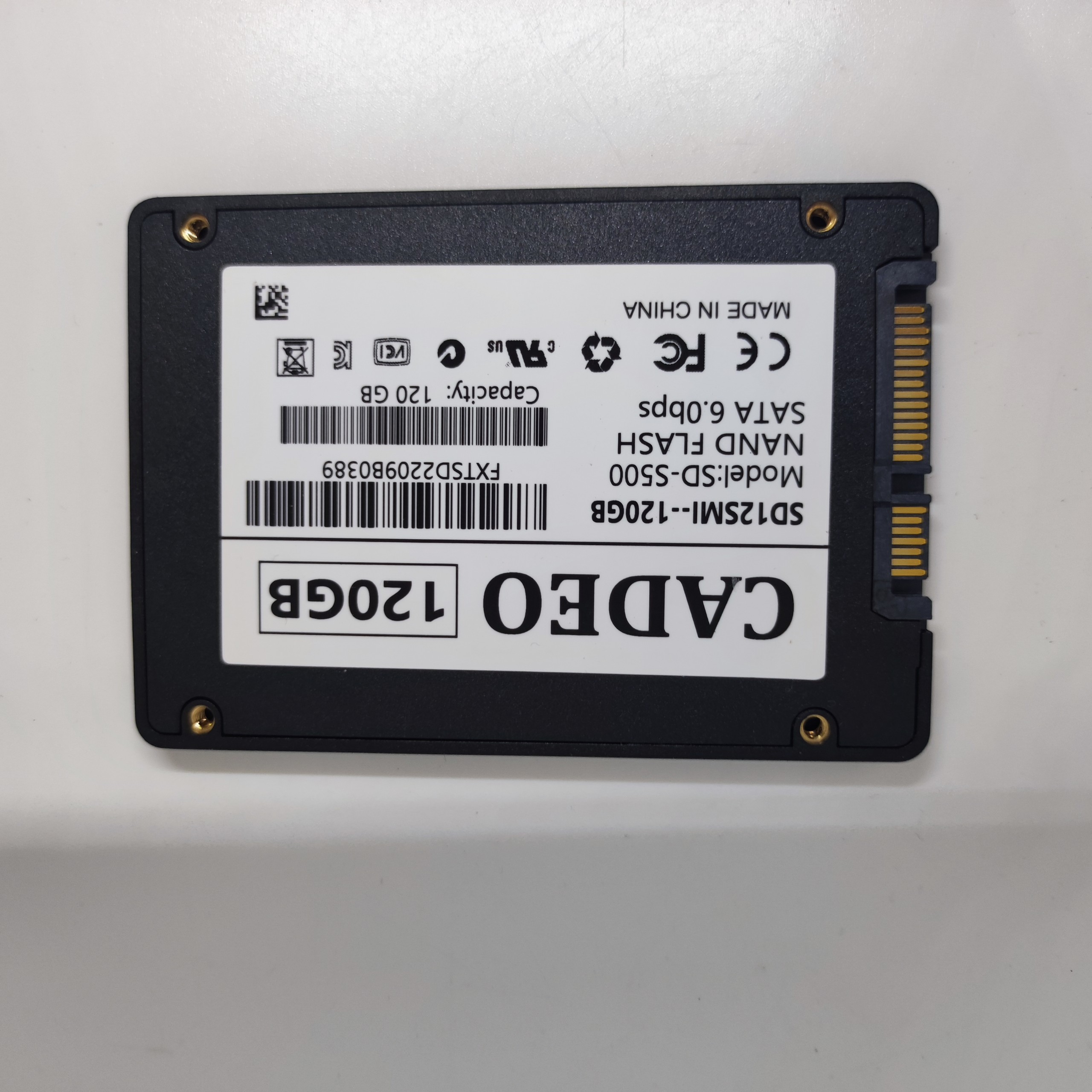 Ổ cứng SSD 120GB CADEO MỚI 100%