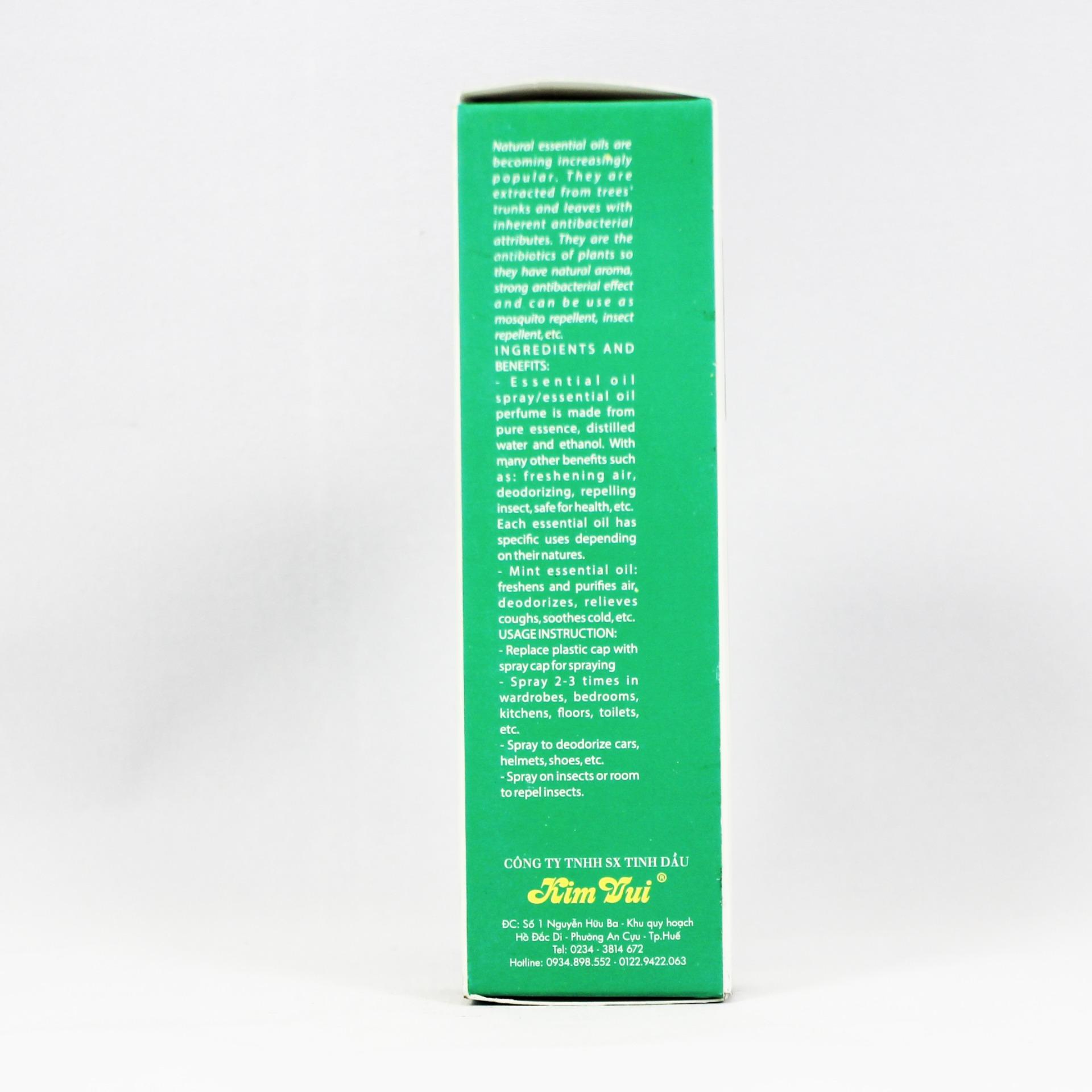 Tinh dầu xịt phòng Bạc hà Kim Vui 100ml