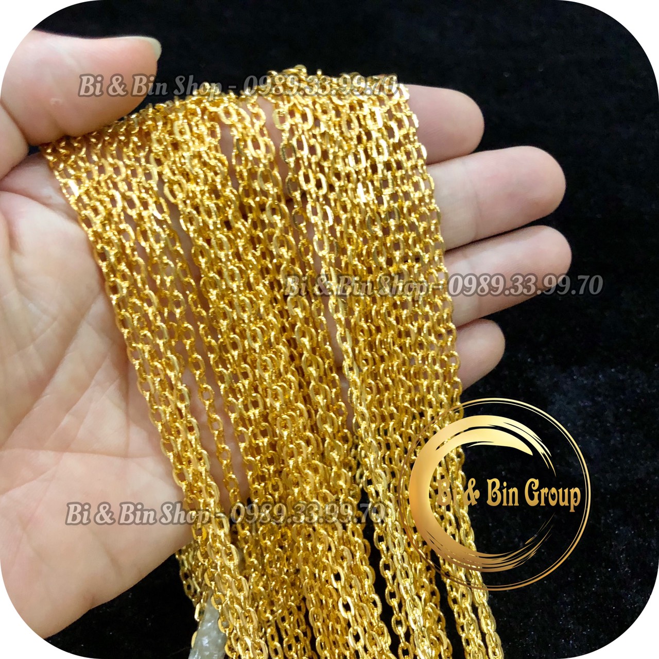 3 mét dây xích oval 0,8mm làm trang sức handmade phụ kiện thời trang trâm cài