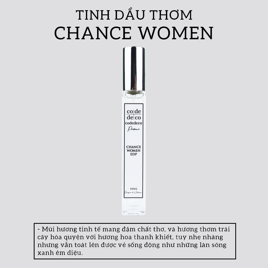 Tinh dầu thơm Code Deco Chance Women 10ml