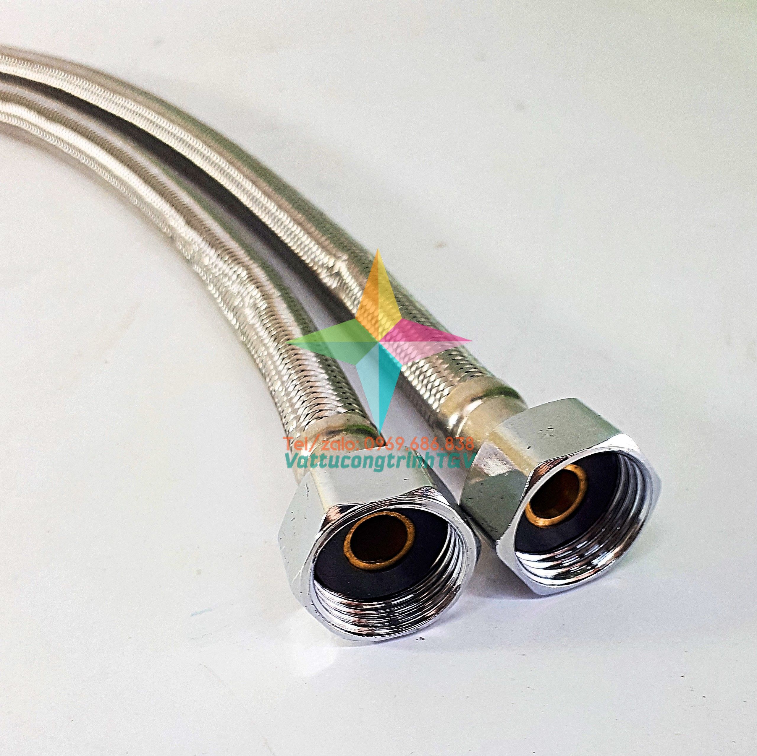Đôi dây cấp Inox mềm bình nóng lạnh